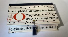 Rectangular Box with Medieval Musical Manuscript Paper