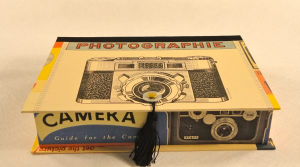 Rectangular box with The Pleasures of Photography paper