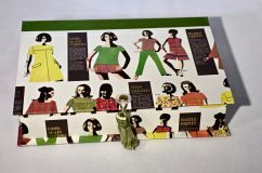 Rectangular Box with 1970s Women’s Fashion paper